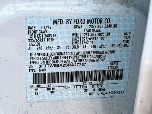 Used 2025 Ford Maverick XL w/ Equipment Group 102A AWD/4WD image 30