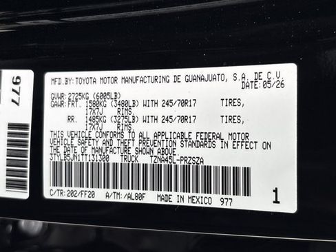 New 2026 Toyota Tacoma SR5 AWD/4WD image 20