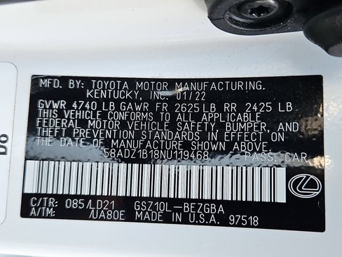 Used 2022 Lexus ES 350 w/ Premium Package FWD image 30