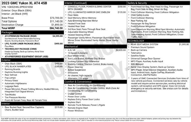 Certified 2023 GMC Yukon XL AT4 w/ AT4 Premium Package AWD/4WD image 29