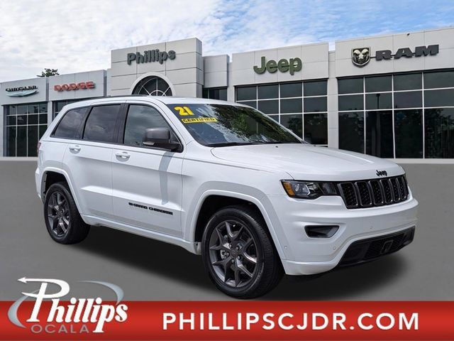 Certified 2021 Jeep Grand Cherokee Limited w/ Quick Order Package 28K 80th RWD image 1