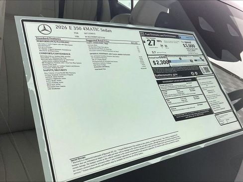 New 2026 Mercedes-Benz E 350 4MATIC Sedan image 13