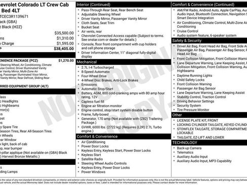 Certified 2024 Chevrolet Colorado LT w/ LT Convenience Package AWD/4WD image 39