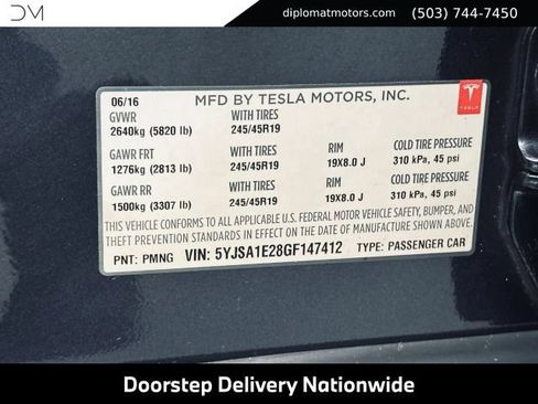 Used 2016 Tesla Model S 90D AWD/4WD image 45