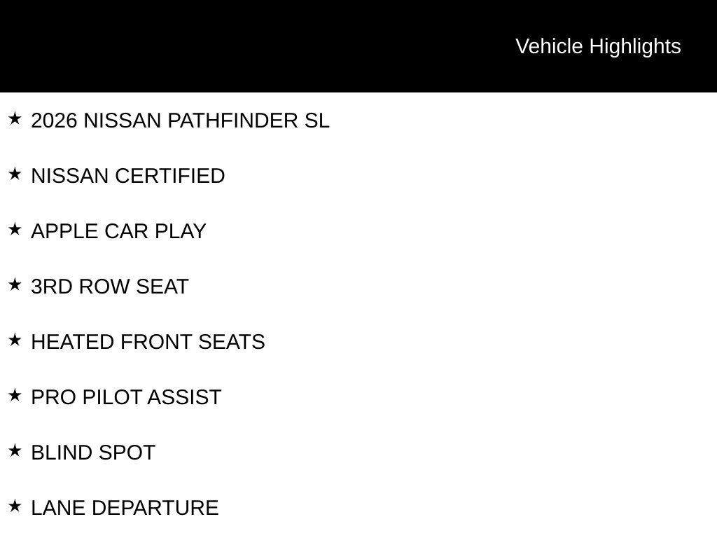 Certified 2026 Nissan Pathfinder SL AWD/4WD image 6
