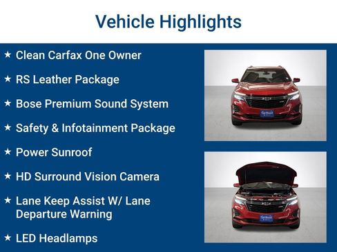 Used 2023 Chevrolet Equinox RS w/ RS Leather Package AWD/4WD image 3