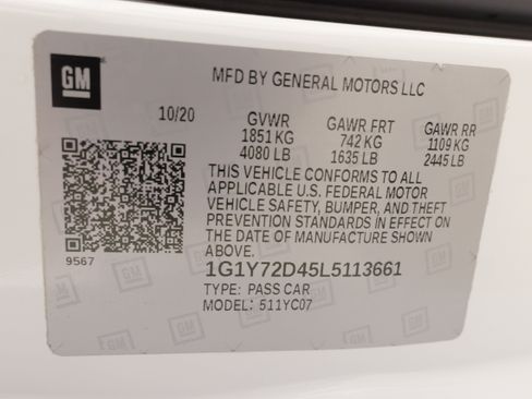 Used 2020 Chevrolet Corvette Stingray Preferred Cpe w/ 2LT Preferred Equipment Group RWD image 63