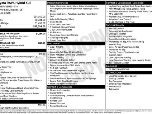 Used 2025 Toyota RAV4 XLE w/ Convenience Package image 19