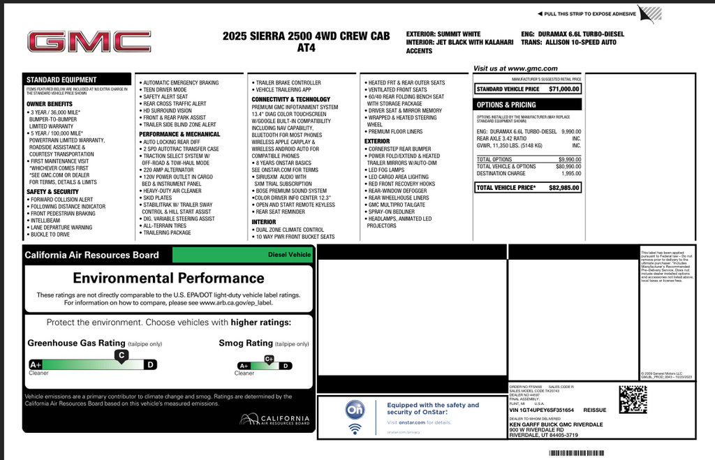 Used 2025 GMC Sierra 2500 AT4 AWD/4WD image 3