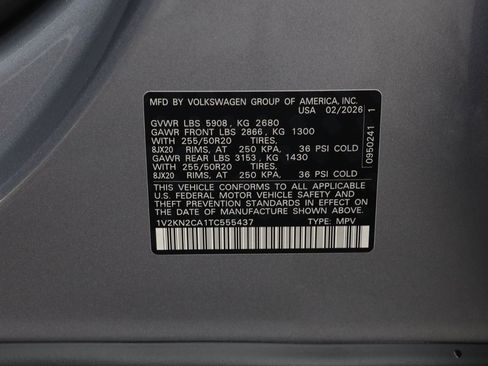 New 2026 Volkswagen Atlas SE image 24