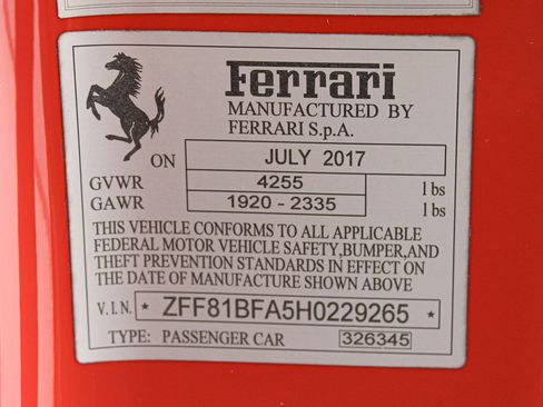 Used 2017 Ferrari F12tdf RWD image 53