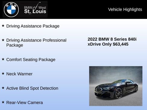 Used 2022 BMW 840i xDrive Convertible AWD/4WD image 8