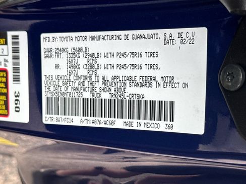 Used 2022 Toyota Tacoma SR5 AWD/4WD image 73