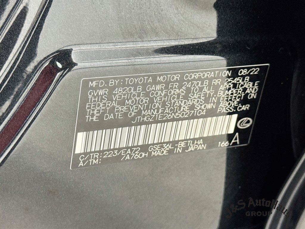 Used 2022 Lexus IS 350 F Sport w/ Memory Package AWD/4WD image 40