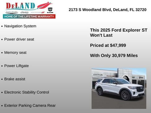 Used 2025 Ford Explorer ST AWD/4WD image 6