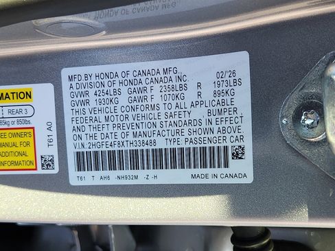 New 2026 Honda Civic Sport image 17