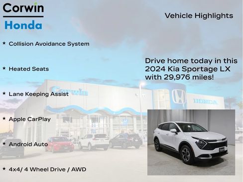 Used 2024 Kia Sportage LX AWD/4WD image 6
