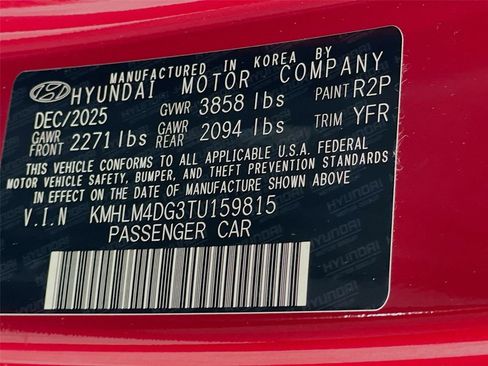 New 2026 Hyundai Elantra Sport w/ Cargo Package FWD image 20