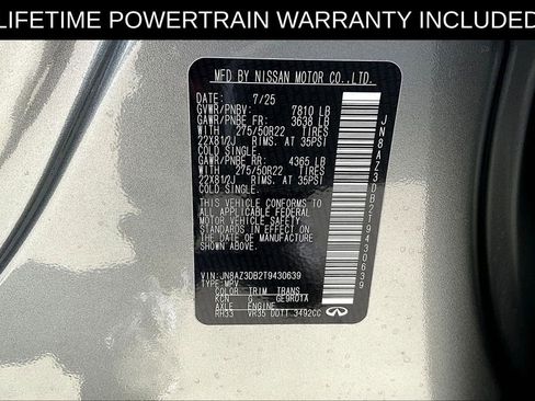 Certified 2026 INFINITI QX80 4WD w/ Sport Exterior Package image 45