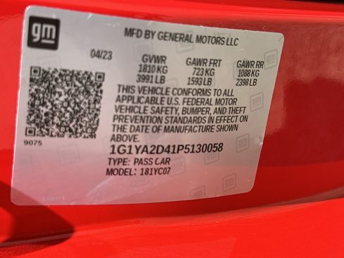 Certified 2023 Chevrolet Corvette Stingray Coupe w/ 1LT RWD image 25