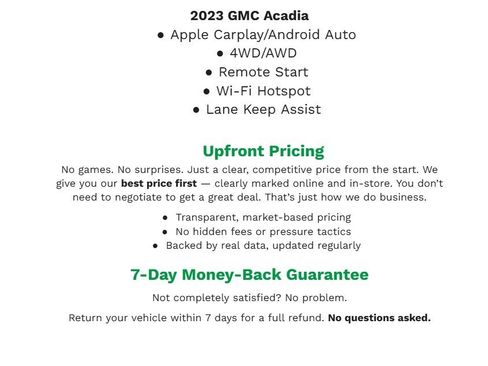 Used 2023 GMC Acadia SLE w/ Driver Convenience Package image 2