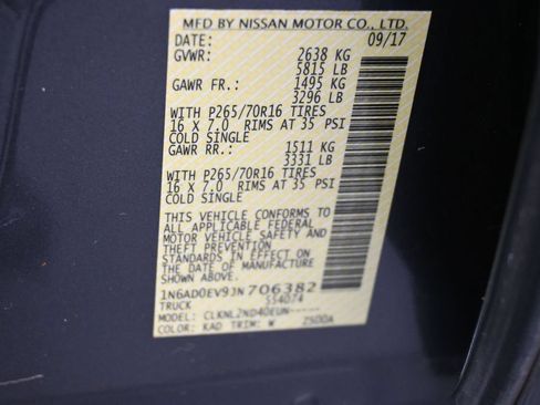 Used 2018 Nissan Frontier SV AWD/4WD image 16