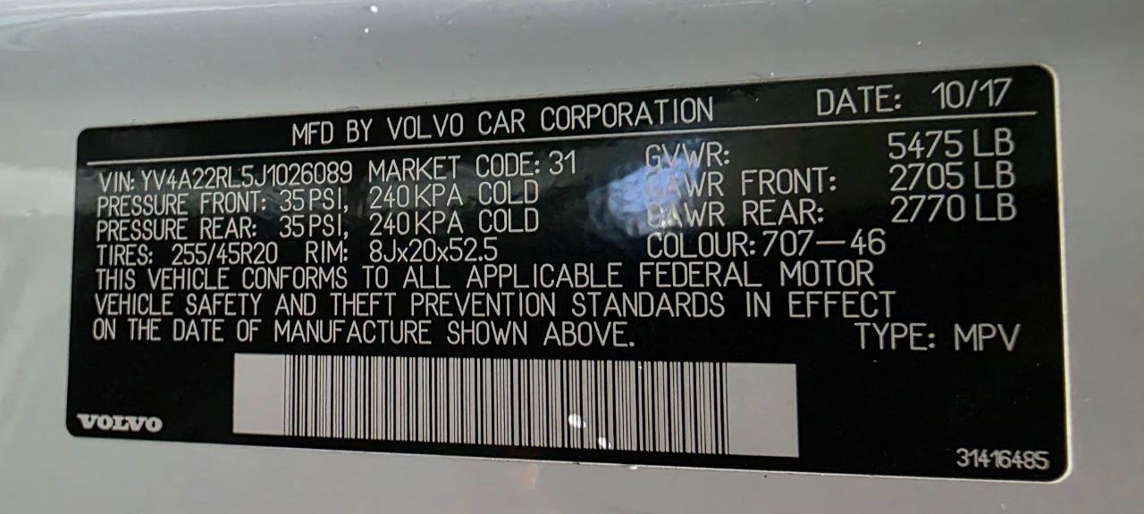 Used 2018 Volvo XC60 T6 Inscription AWD/4WD image 46
