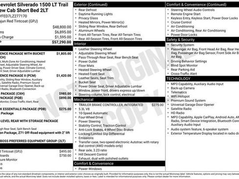 Used 2020 Chevrolet Silverado 1500 LT Trail Boss AWD/4WD image 42