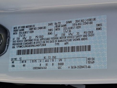 Certified 2022 Ford Escape SE w/ Convenience Package AWD/4WD image 28