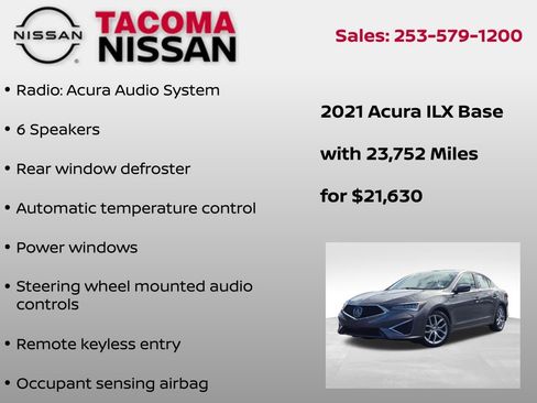 Used 2021 Acura ILX FWD image 6