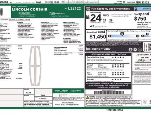 Used 2022 Lincoln Corsair AWD w/ Premium Package image 5