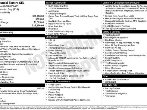 Used 2021 Hyundai Elantra SEL image 35
