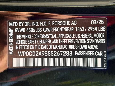 Certified 2025 Porsche 911 Turbo S AWD/4WD image 37