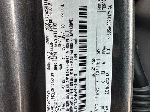 Used 2016 Ford F150 XLT w/ Equipment Group 302A Luxury image 16