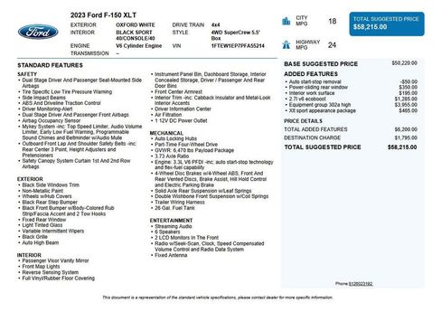 Used 2023 Ford F150 XLT w/ Equipment Group 302A High image 39