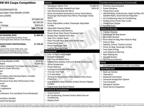 Used 2022 BMW M4 xDrive Competition w/ Executive Package image 38