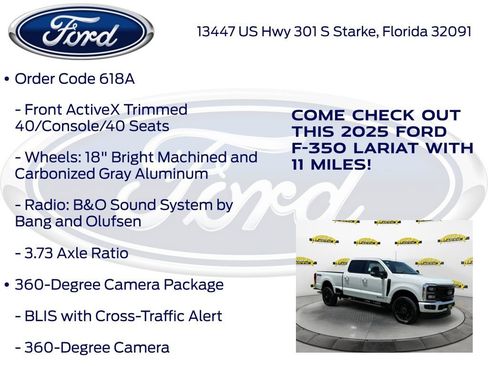 New 2025 Ford F350 Lariat w/ Lariat Ultimate Package image 26