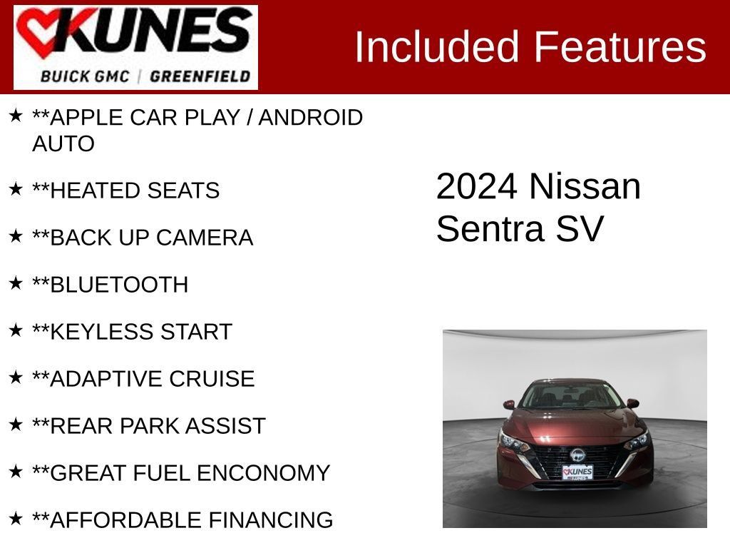 Used 2024 Nissan Sentra SV FWD image 2