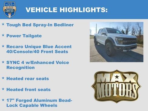 Used 2023 Ford F150 Raptor w/ Blue Interior Package AWD/4WD image 12