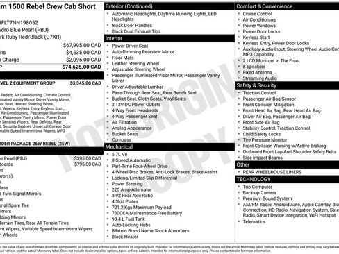 Used 2022 RAM 1500 Rebel w/ Rebel Level 2 Equipment Group AWD/4WD image 49