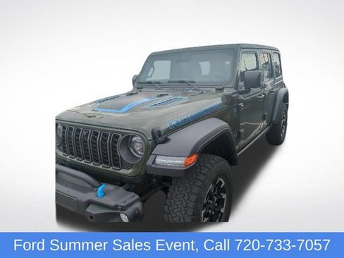 Used 2024 Jeep Wrangler Unlimited Rubicon 4xe w/ Technology Group AWD/4WD image 1