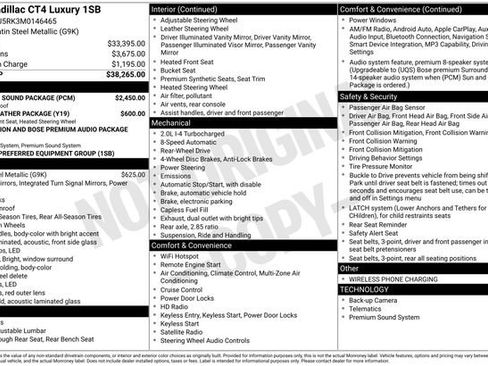 Used 2021 Cadillac CT4 Luxury w/ Sun And Sound Package image 2