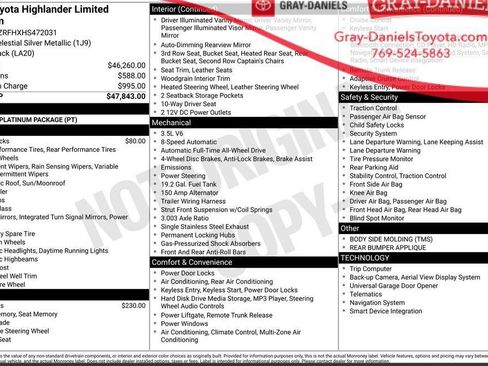 Used 2017 Toyota Highlander Limited Platinum image 2