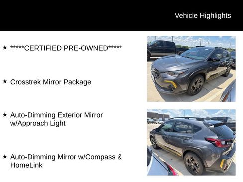 Used 2025 Subaru Crosstrek 2.5i Sport w/ Crosstrek Mirror Package AWD/4WD image 6