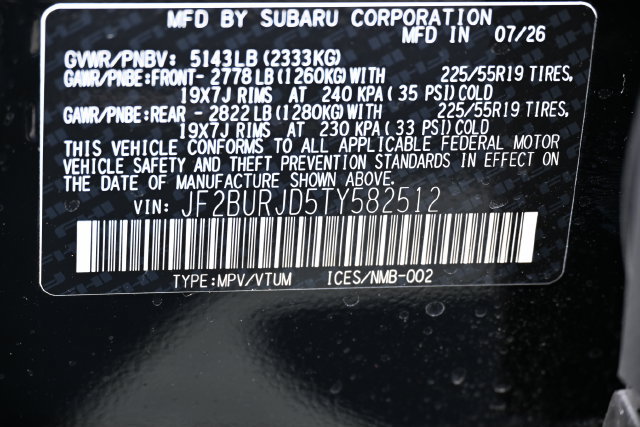 New 2026 Subaru Outback Touring XT AWD/4WD image 21