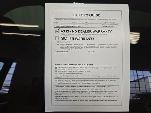 Certified 2016 Buick Enclave Leather w/ Trailering Package FWD image 44