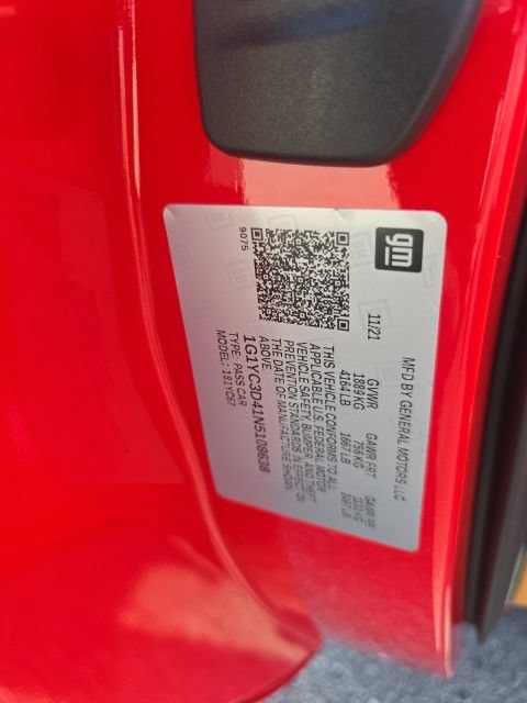 Used 2022 Chevrolet Corvette Stingray Premium Conv w/ Z51 Performance Package RWD image 36