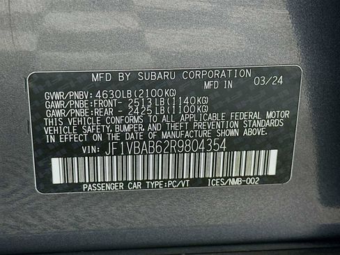 Certified 2024 Subaru WRX image 28