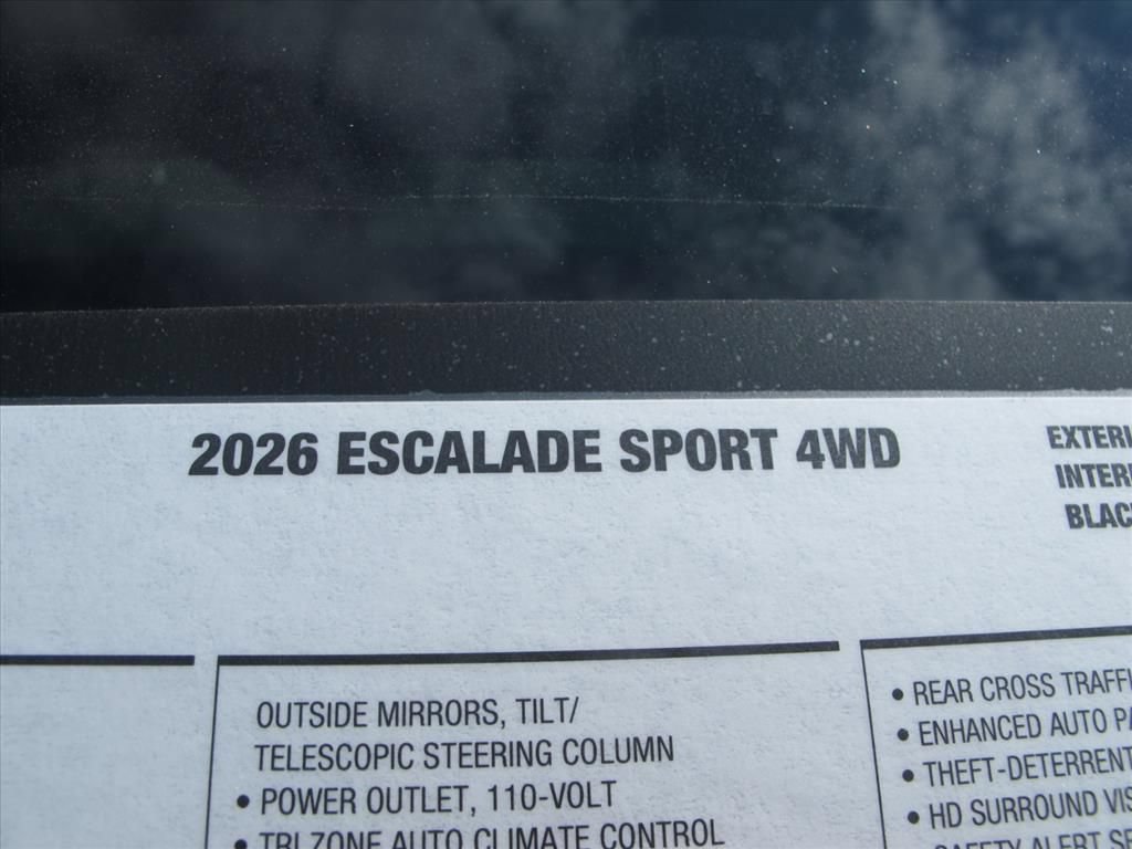 New 2026 Cadillac Escalade Sport w/ Touring Package AWD/4WD image 9