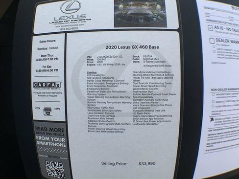 Used 2020 Lexus GX 460 Premium w/ Premium Package AWD/4WD image 27